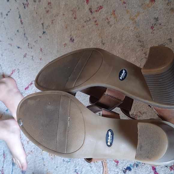 Dr Scholl's brown leather dress sandals 7.5 - Picture 4 of 4